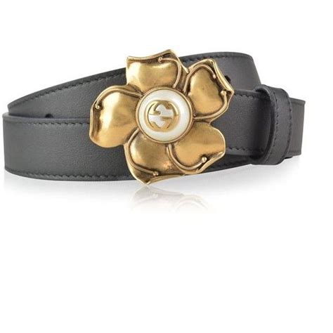 gucci flower buckle belt|genuine leather gucci belt women.